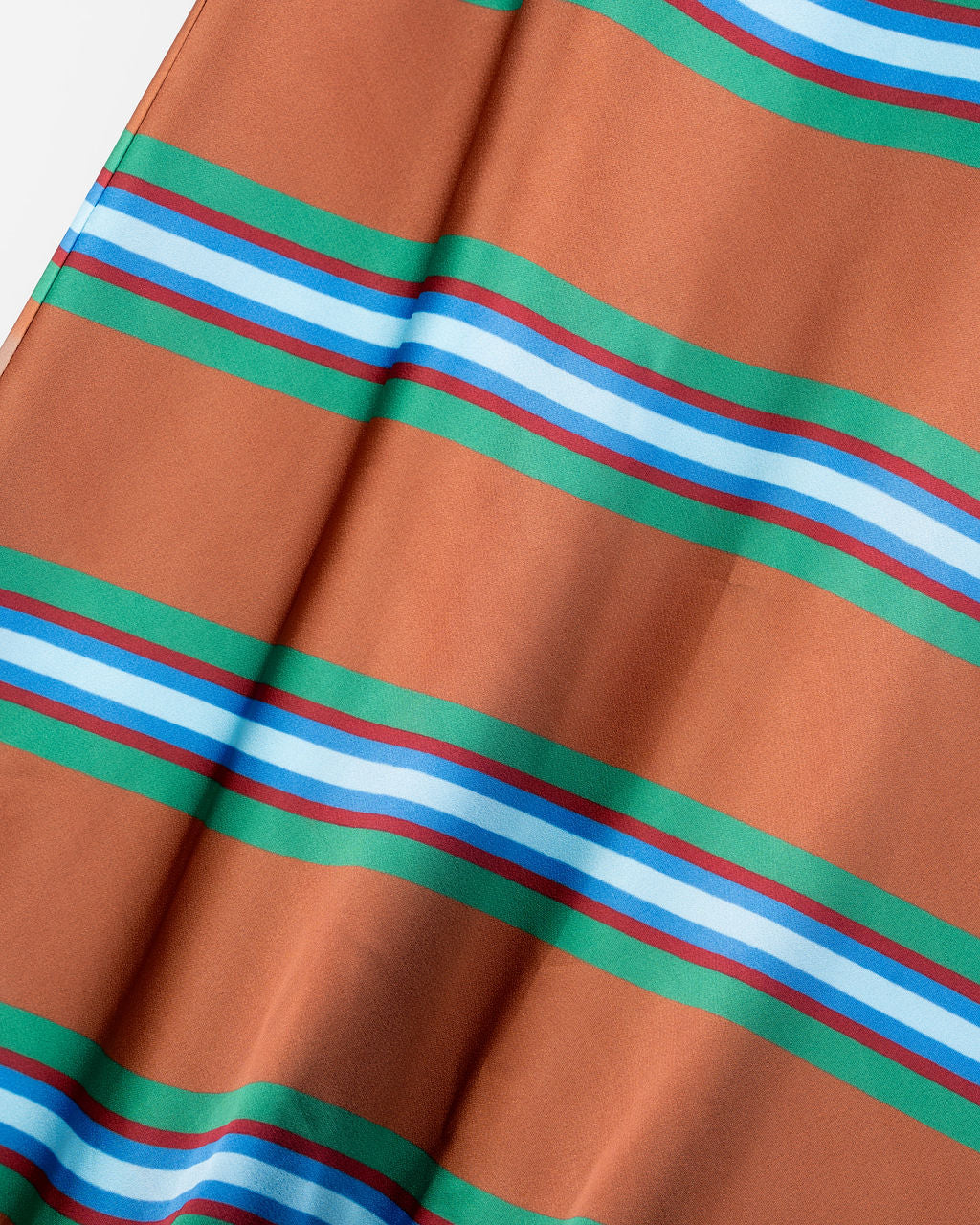 Women's Striped Satin Skirt
