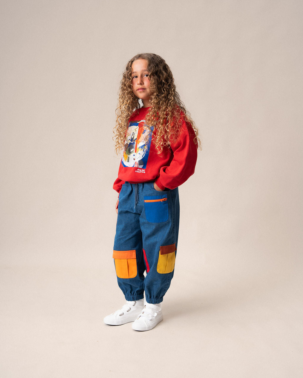 Denim Barrel Pants Pockets
