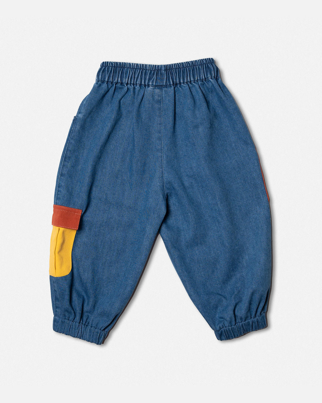 Denim Barrel Pants Pockets