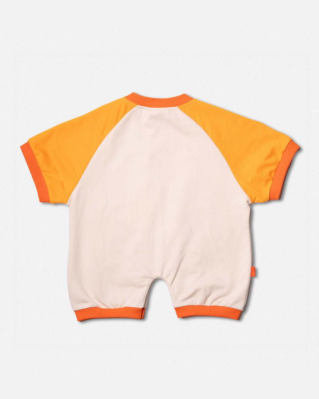 Romper Tangerine & Off White