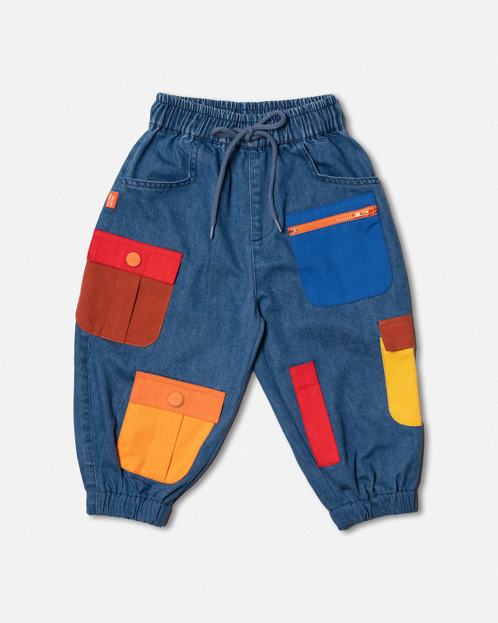 Denim Barrel Pants Pockets