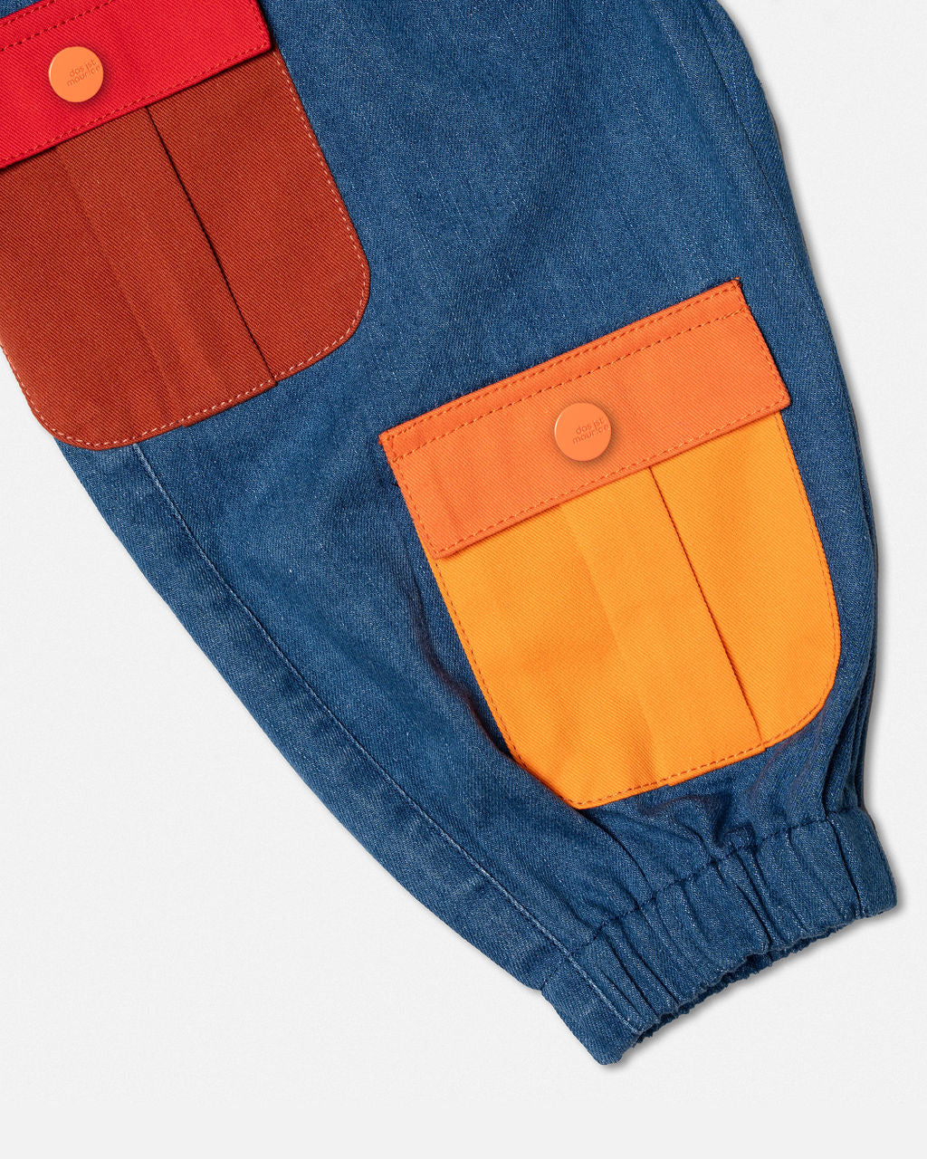 Denim Barrel Pants Pockets