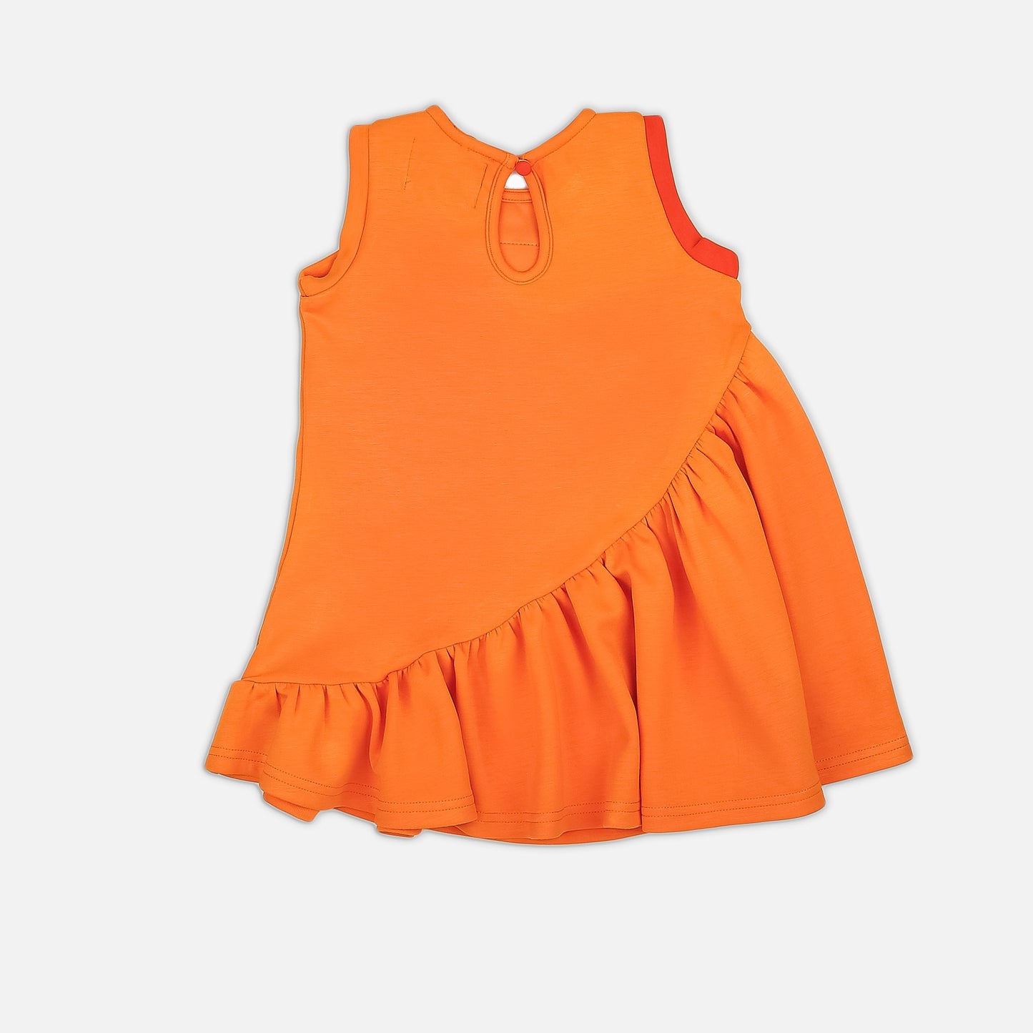 Asymmetric Dress Tangerine