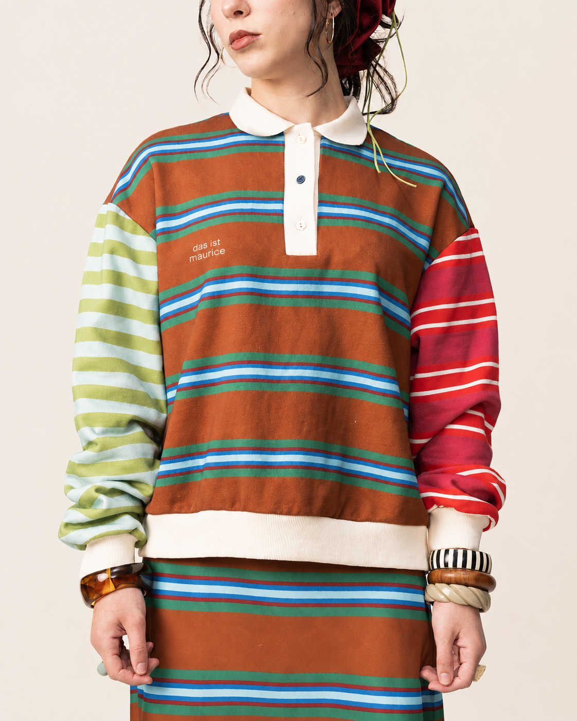 Women's Striped Rugby Jumper (Pre Order)