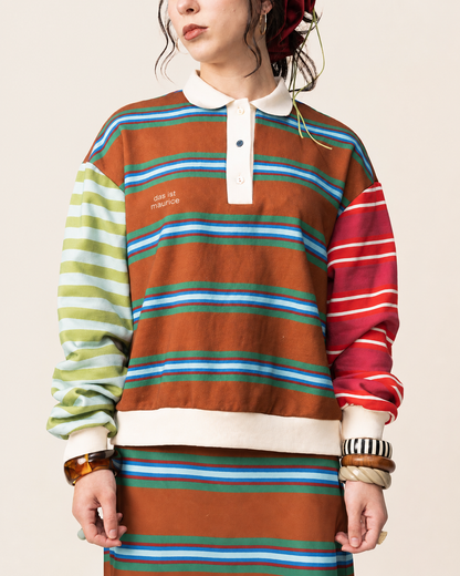 Women's Striped Rugby Jumper (Pre Order)