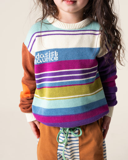 Jersey Knit Sweater |  Ski Stripes