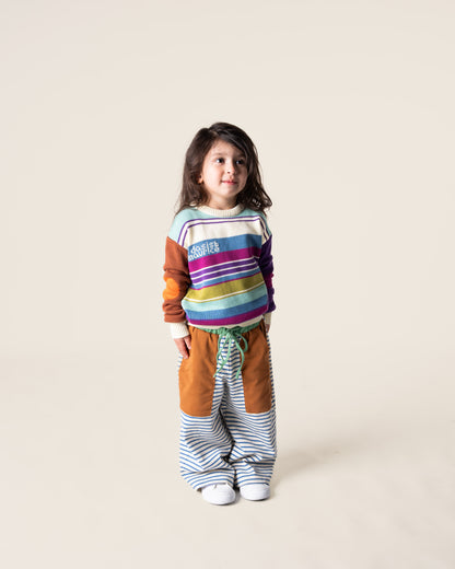 Wide Leg Pants | Stripes