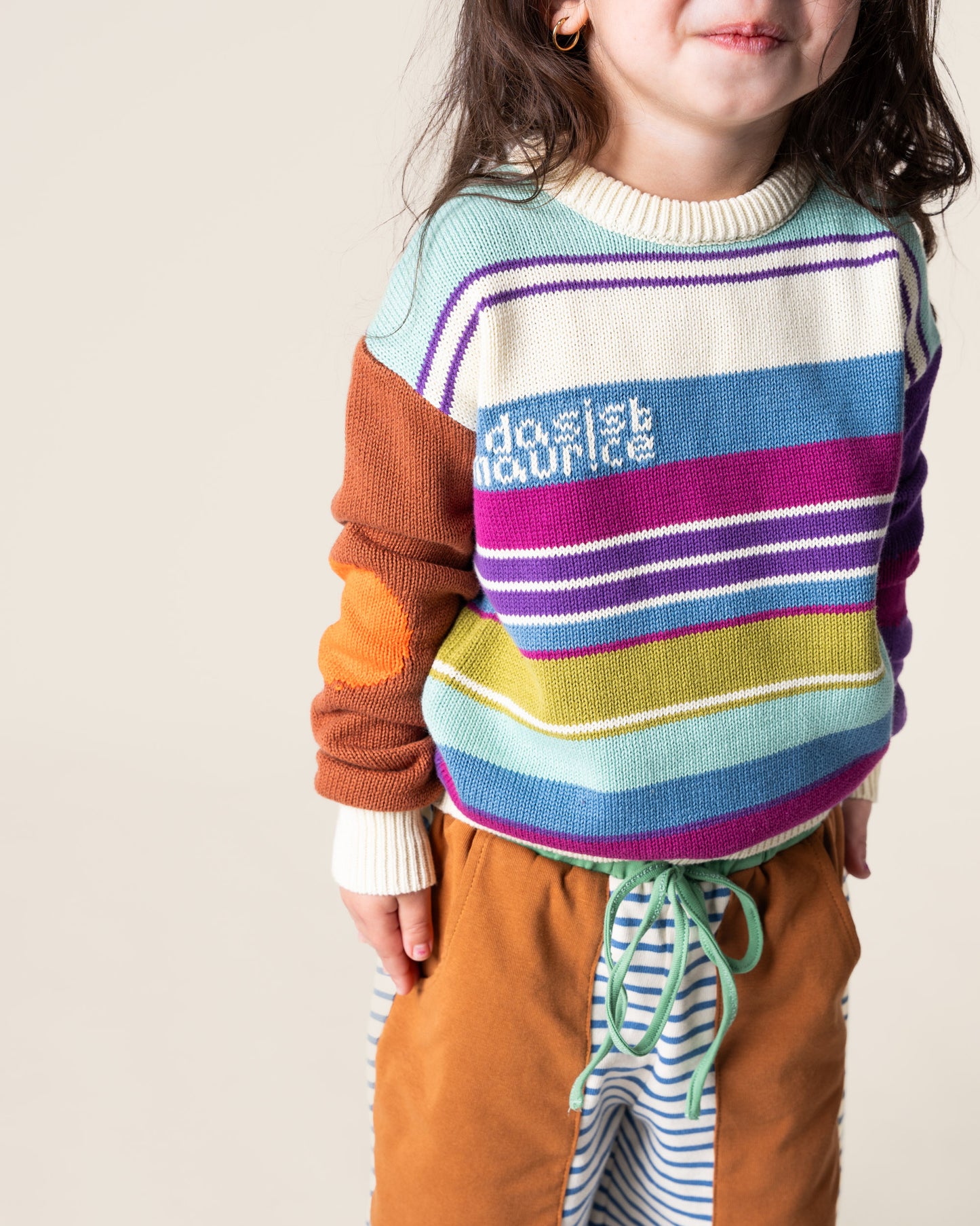 Jersey Knit Sweater |  Ski Stripes