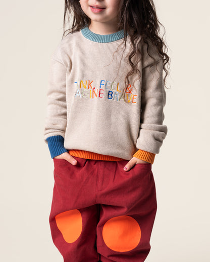 Embroidered Knit Sweater |  Imagine Brave
