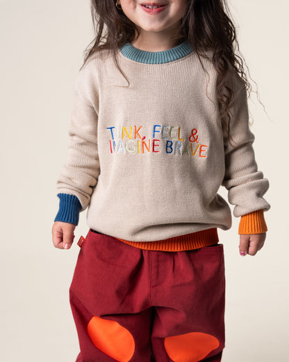 Embroidered Knit Sweater |  Imagine Brave