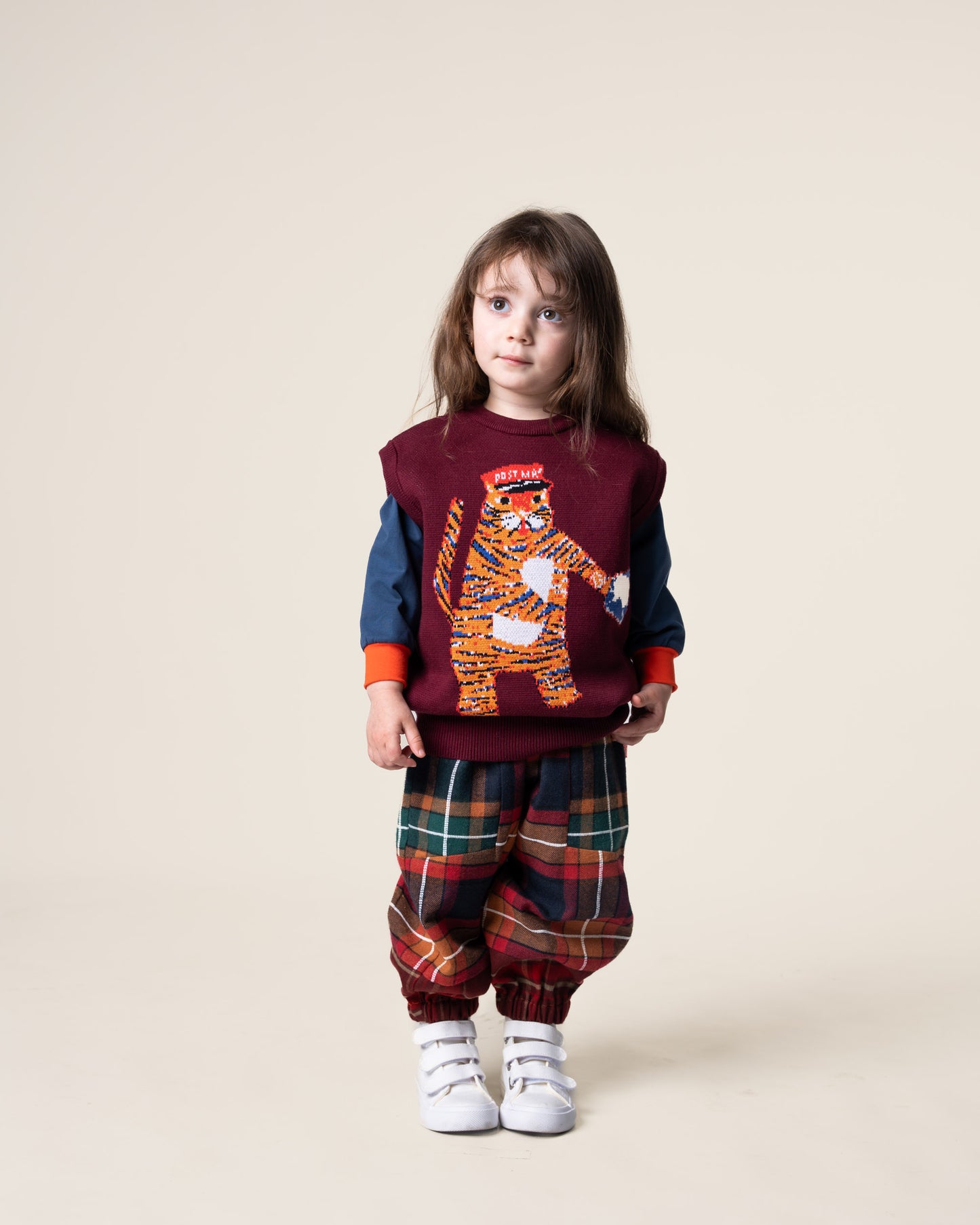 Jacquard Knit Vest | Tiger the Postie