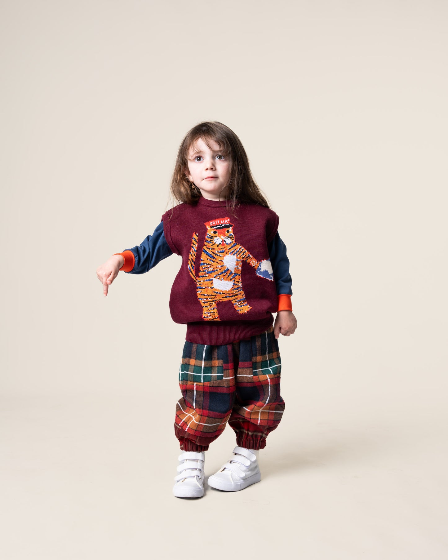 Jacquard Knit Vest | Tiger the Postie