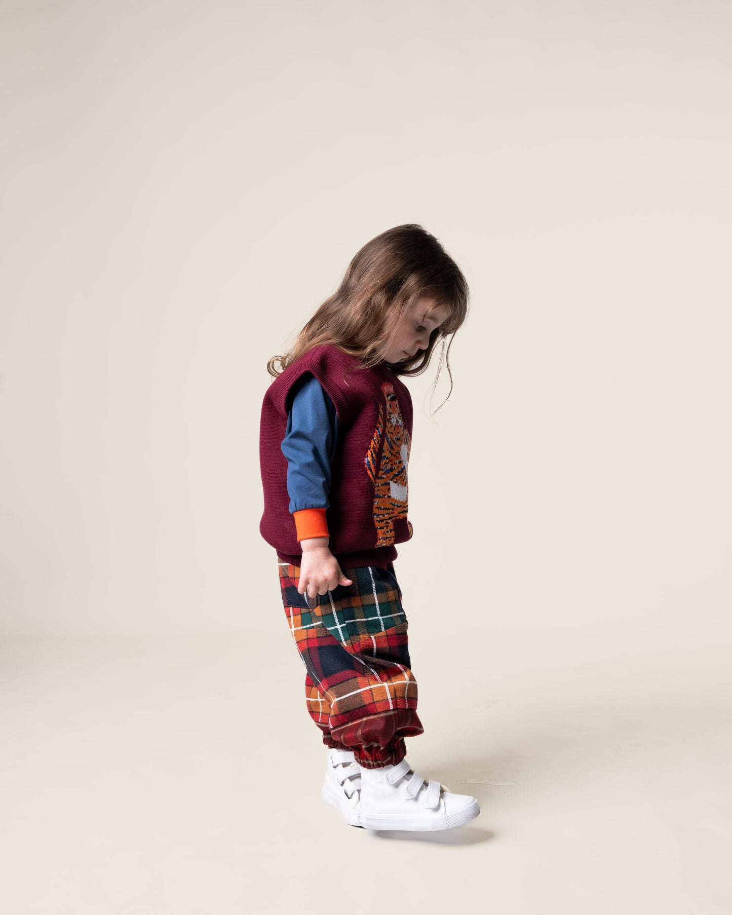 Jacquard Knit Vest | Tiger the Postie