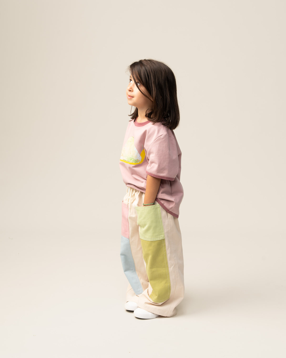 Wide Leg Pants | Patchwork