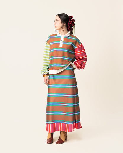Women's Striped Rugby Jumper (Pre Order)