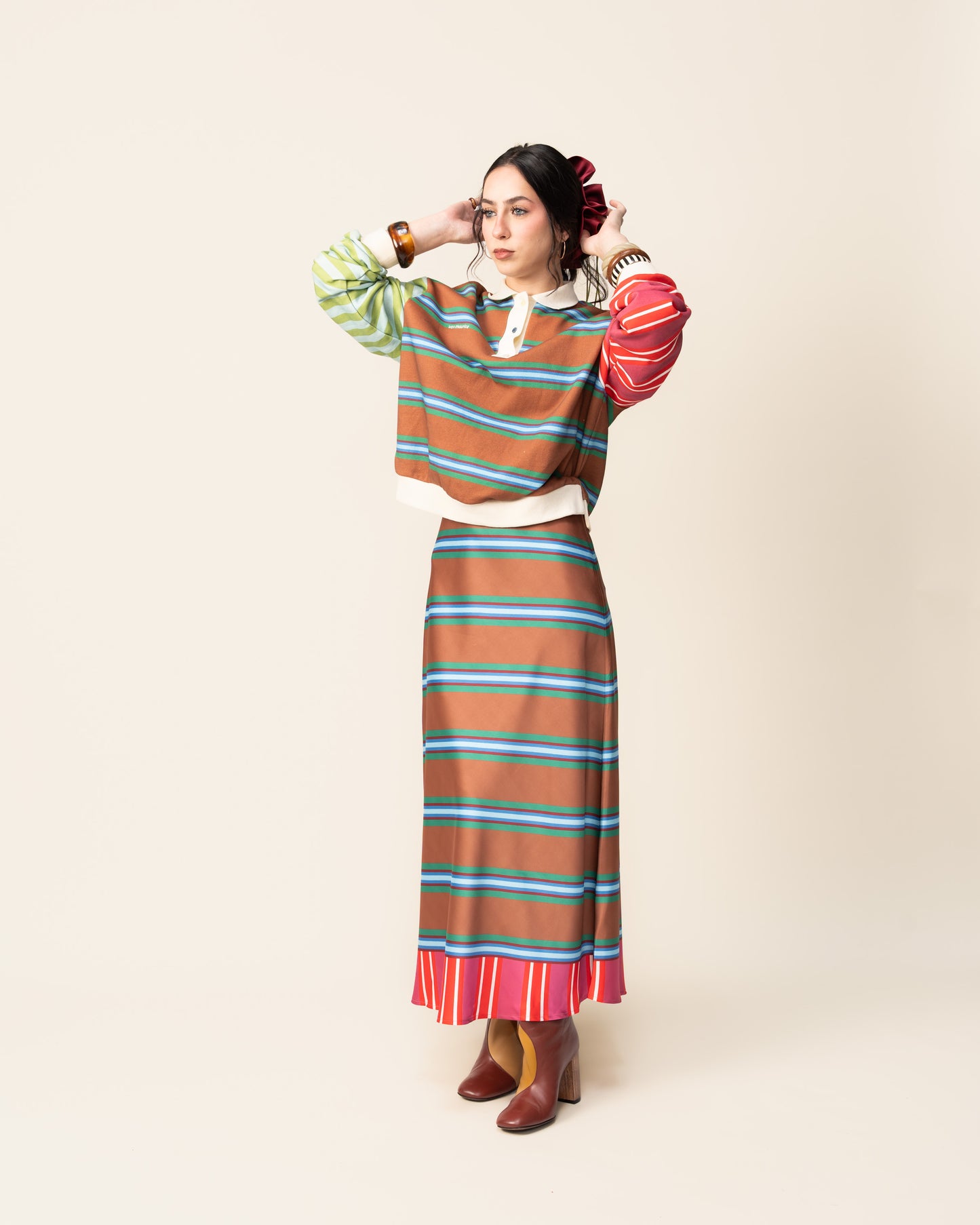Women's Striped Rugby Jumper (Pre Order)