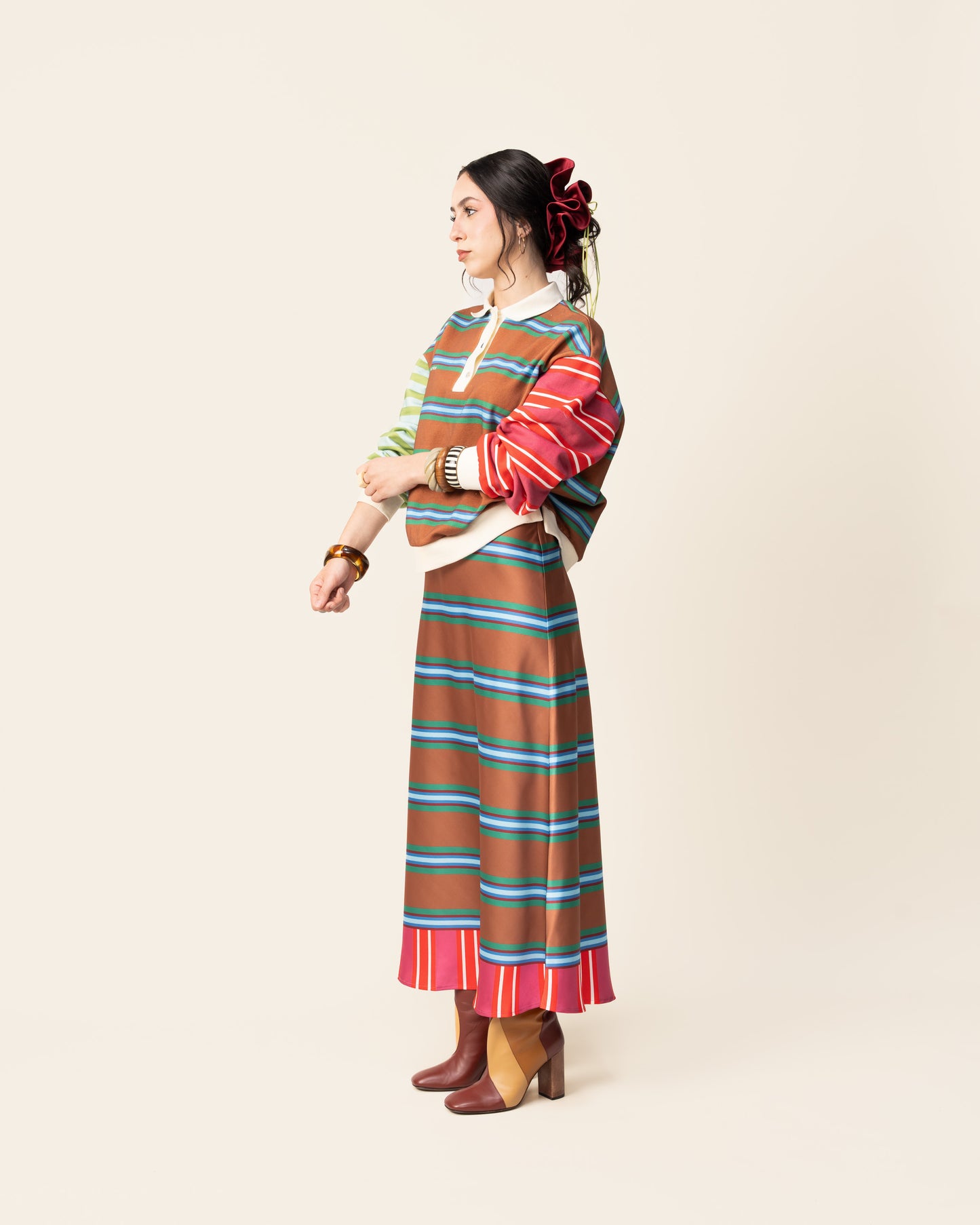 Women's Striped Rugby Jumper (Pre Order)