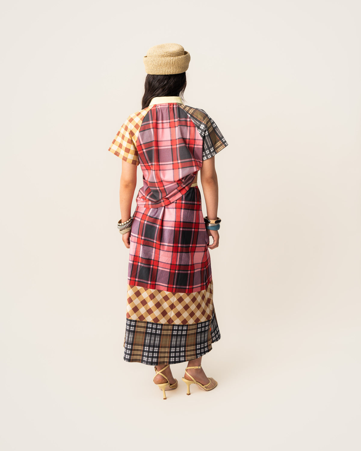 Women's Plaid Satin Skirt (PRE ORDER)