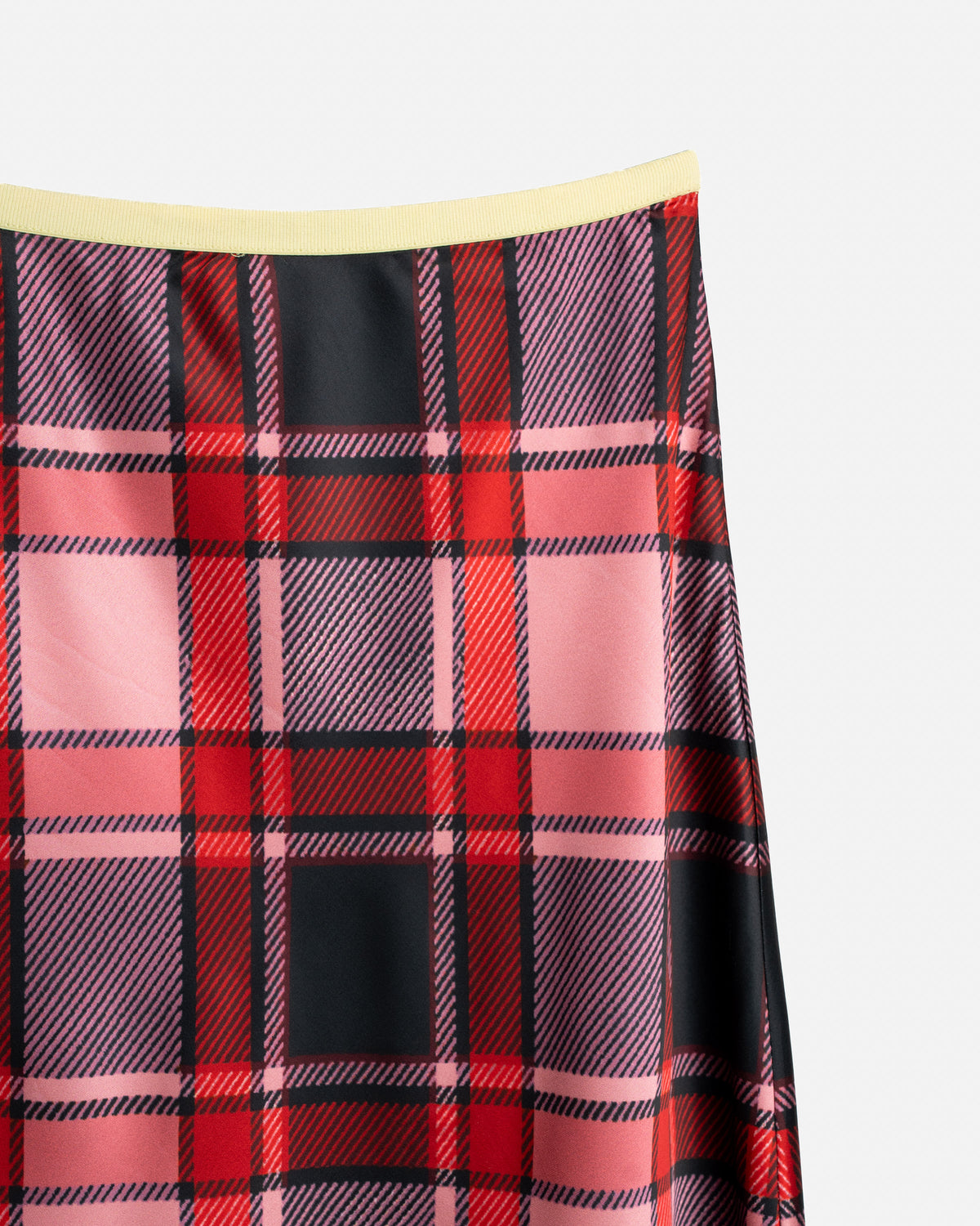 Women's Plaid Satin Skirt (PRE ORDER)
