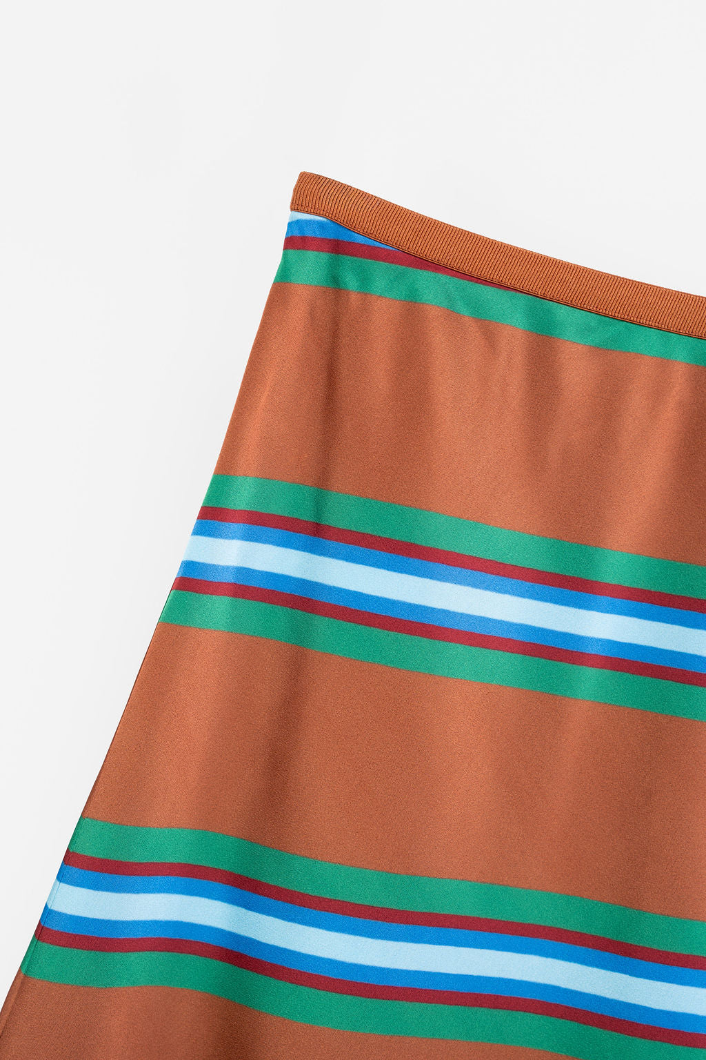 Women's Striped Satin Skirt (Pre Order)