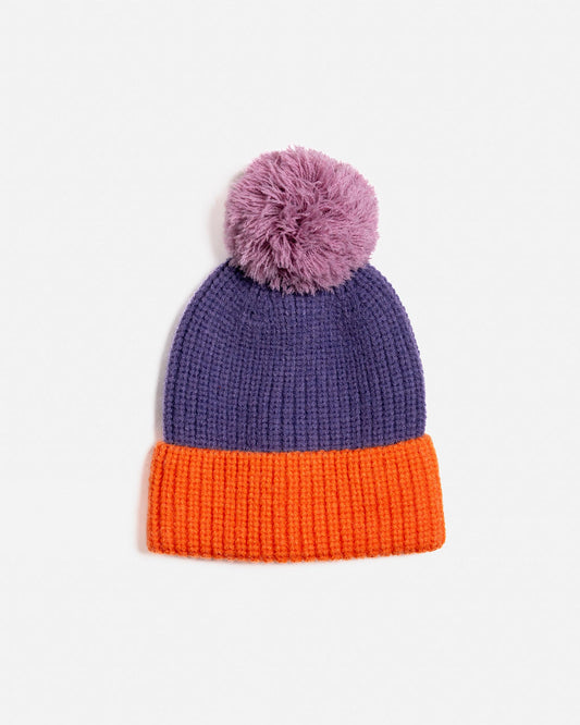 Beanie | Purple & Orange
