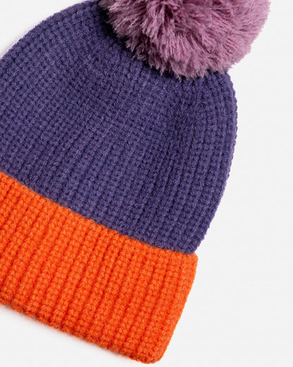 Beanie | Purple & Orange