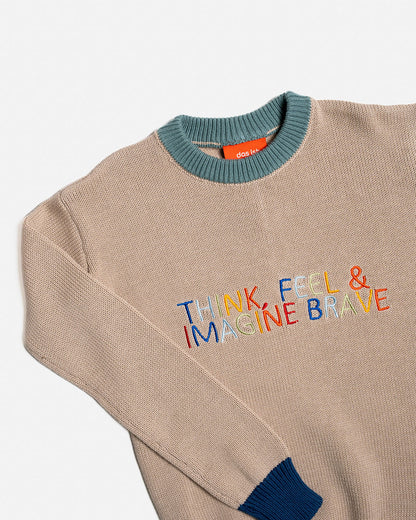 Embroidered Knit Sweater |  Imagine Brave