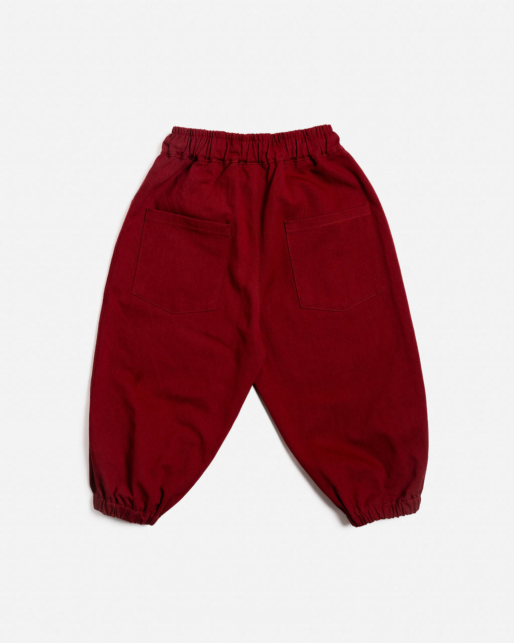 Burgundy Barrel Pants | Orange
