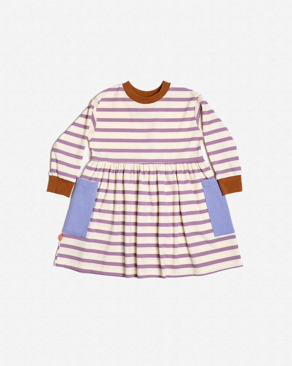 Bell Dress | Purple Stripes