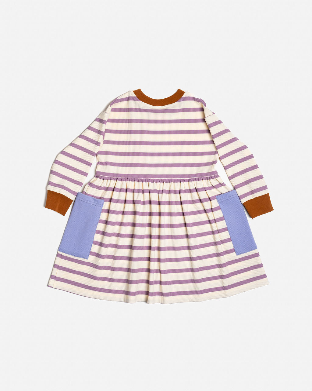 Bell Dress | Purple Stripes
