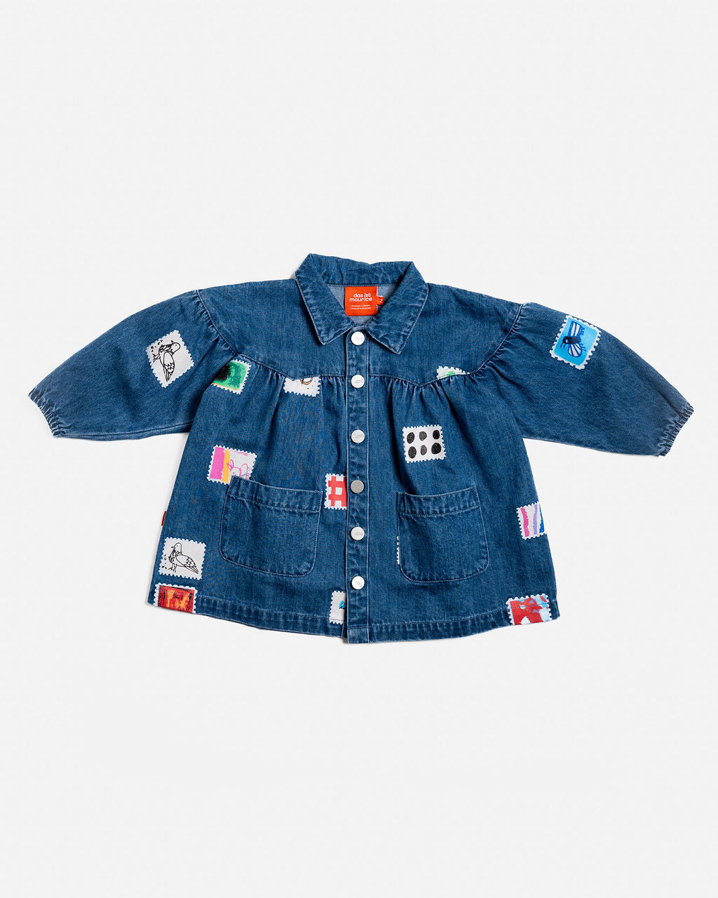 Denim Smock Dress | Stamps