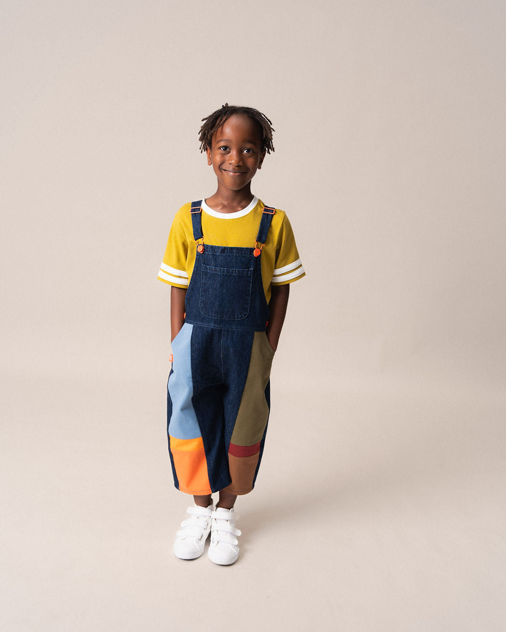 Shorts Overalls Denim Dark Wash