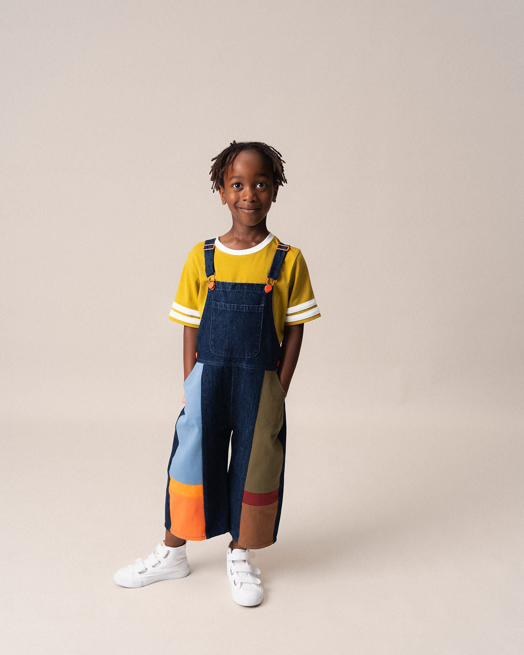 Shorts Overalls Denim Dark Wash