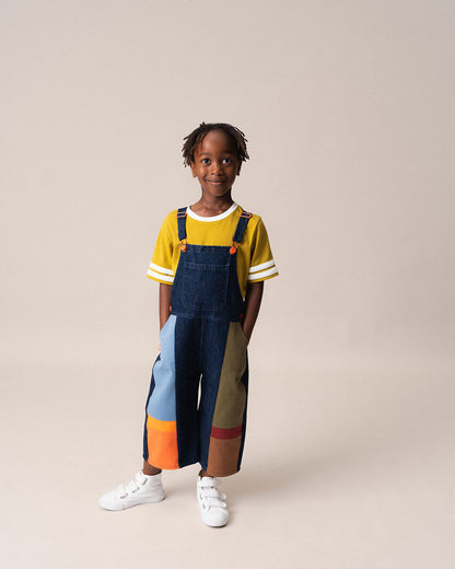 Shorts Overalls Denim Dark Wash