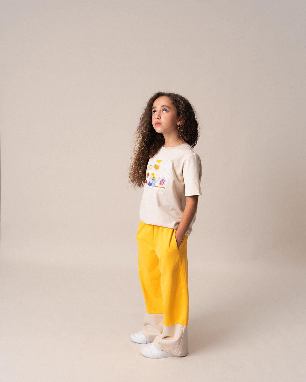 Wide Leg Pants Yellow