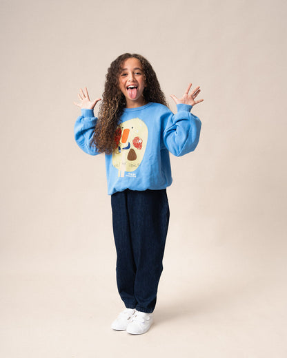 Pullover Sky Blue Space Man