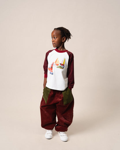 Corduroy Barrel Pants