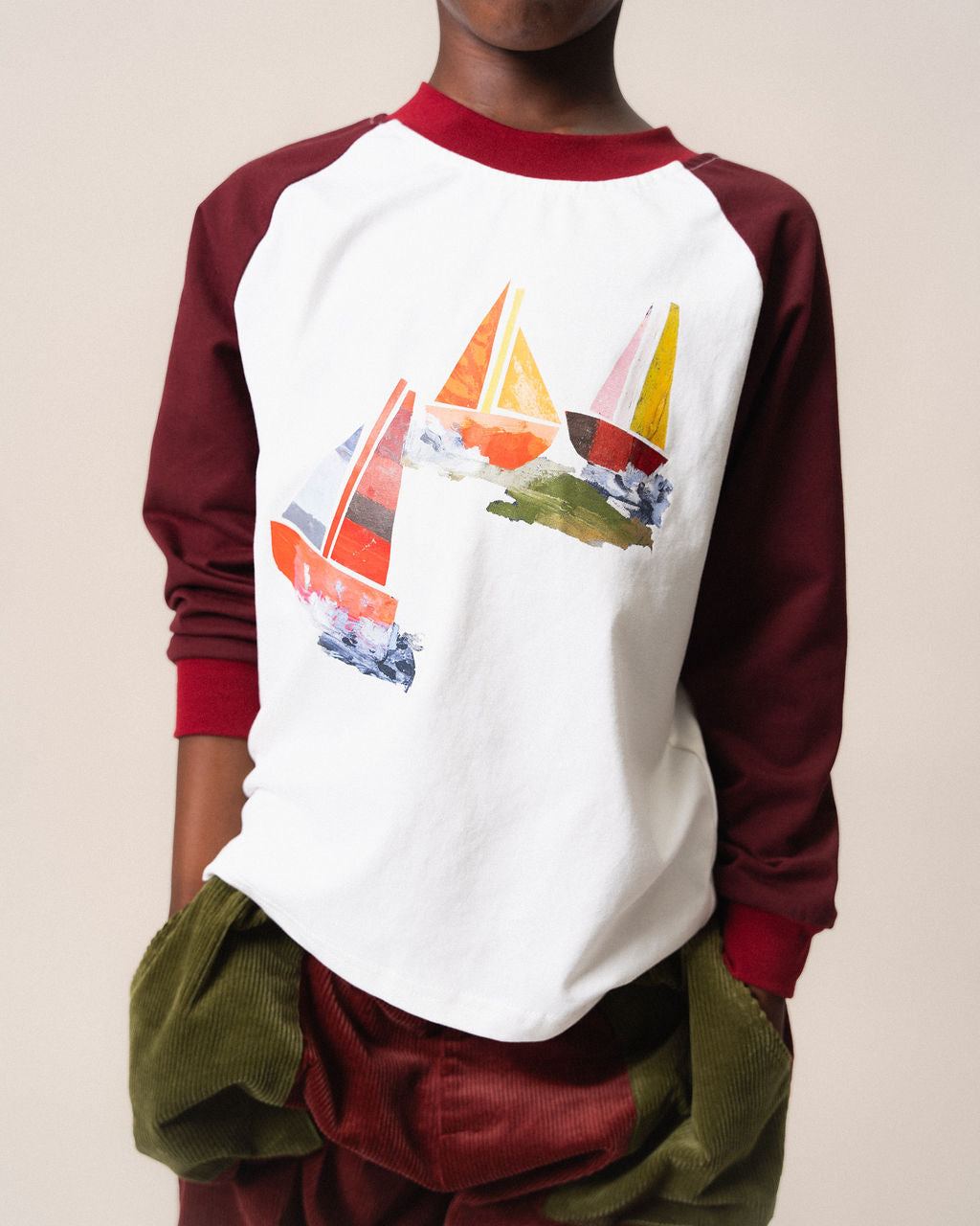 Raglan Long Sleeve T-Shirt Boats