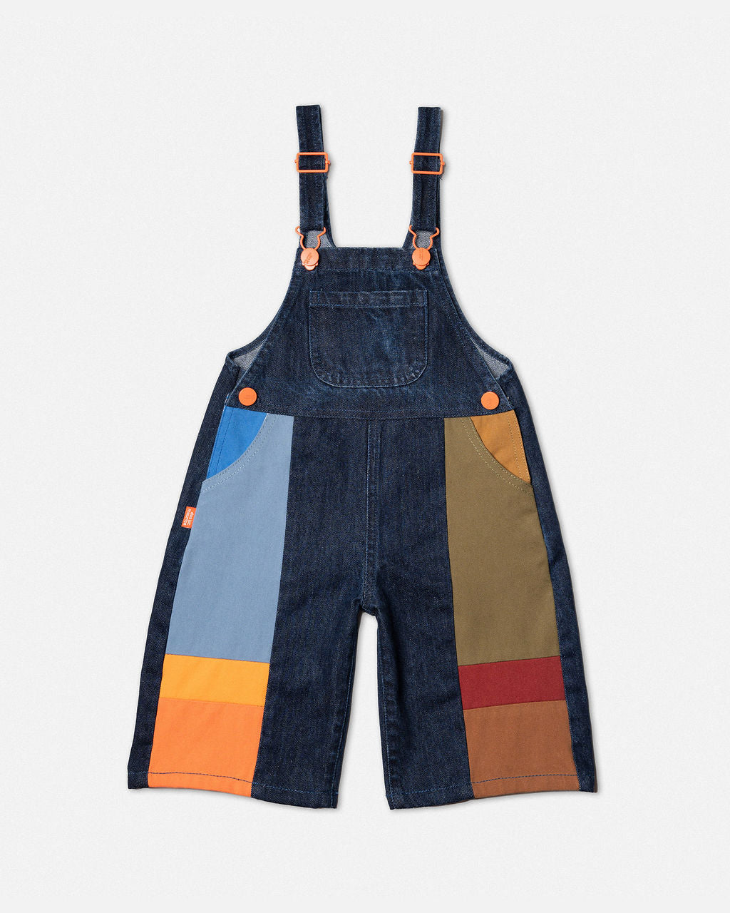 Shorts Overalls Denim Dark Wash