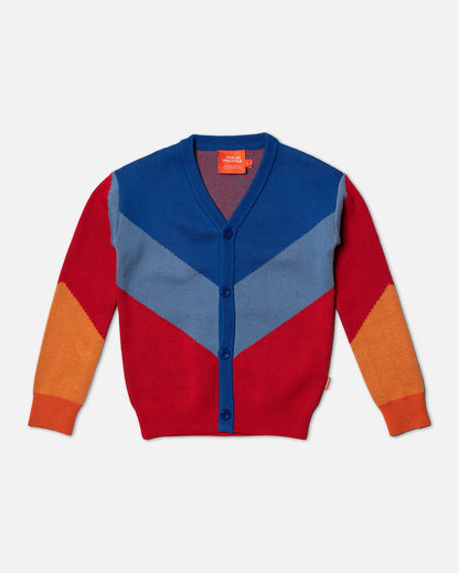 Jacquard Knit Cardigan