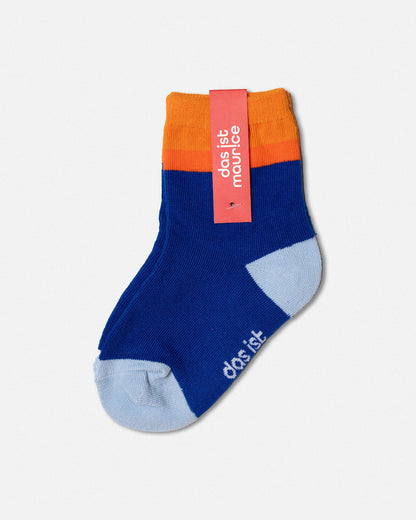 Socks Orange & Blue