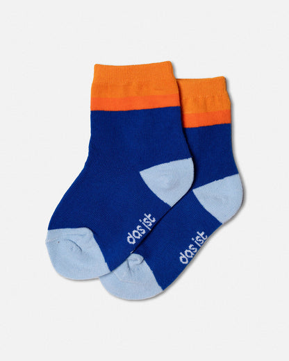 Socks Orange & Blue