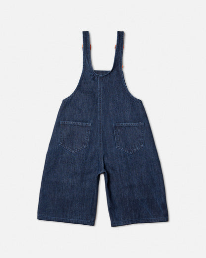 Shorts Overalls Denim Dark Wash