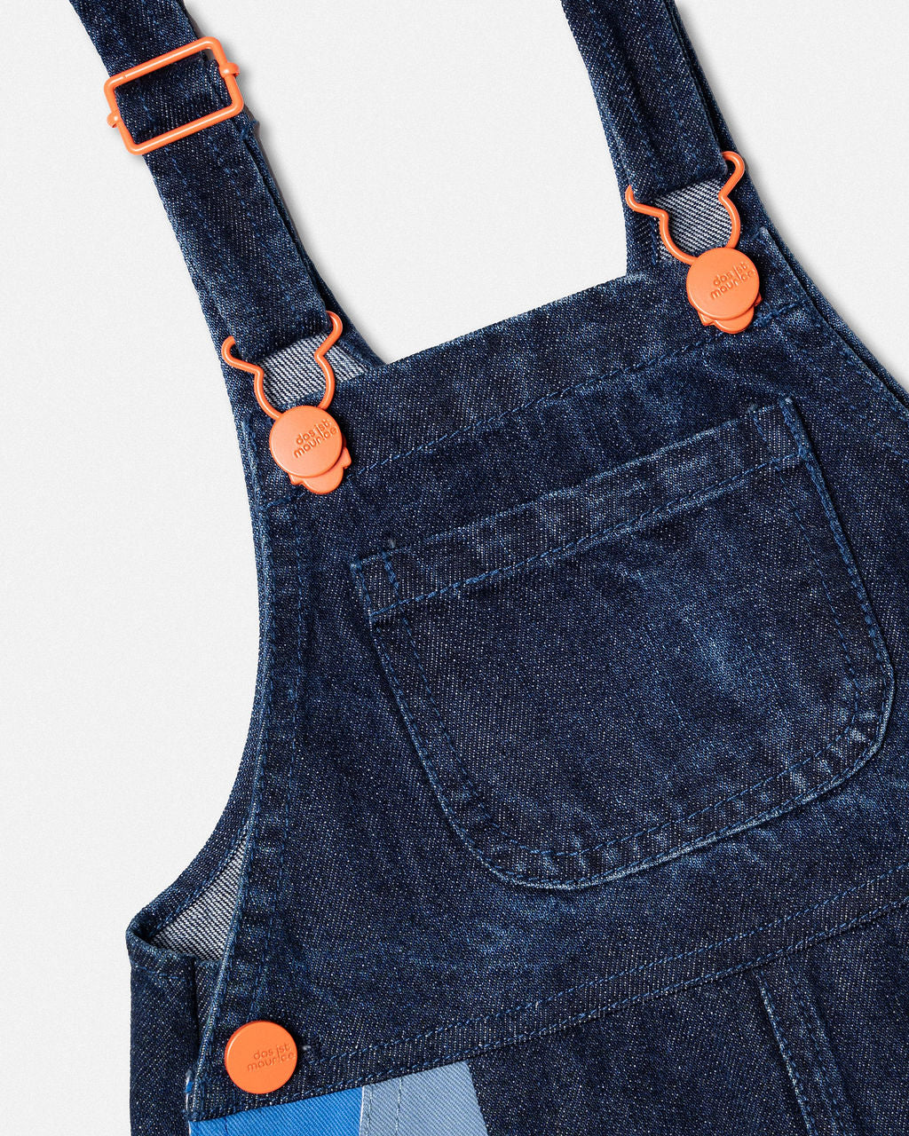 Shorts Overalls Denim Dark Wash