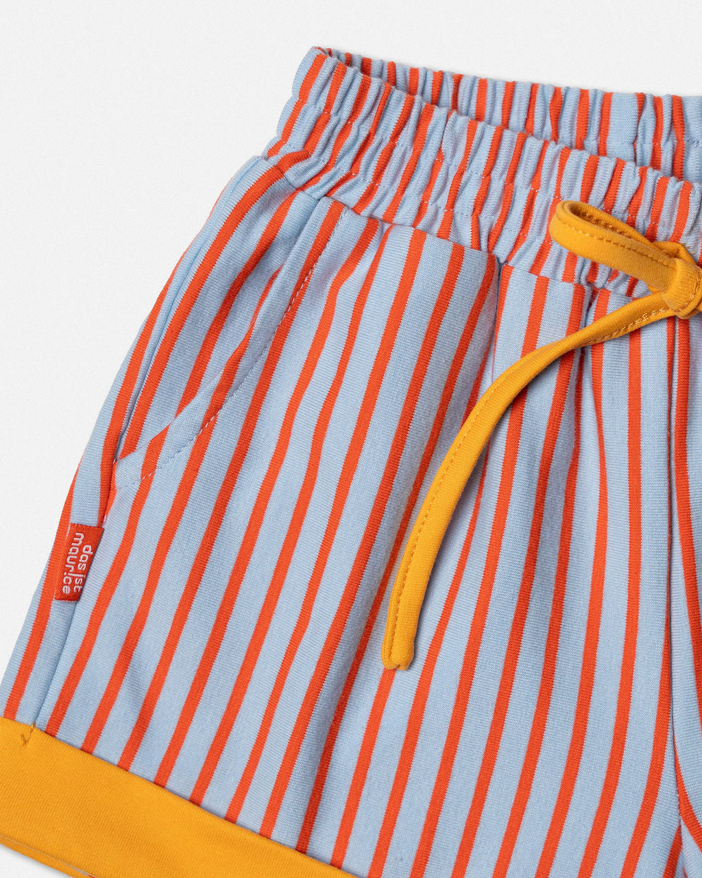 Shorts Blue & Orange Stripes