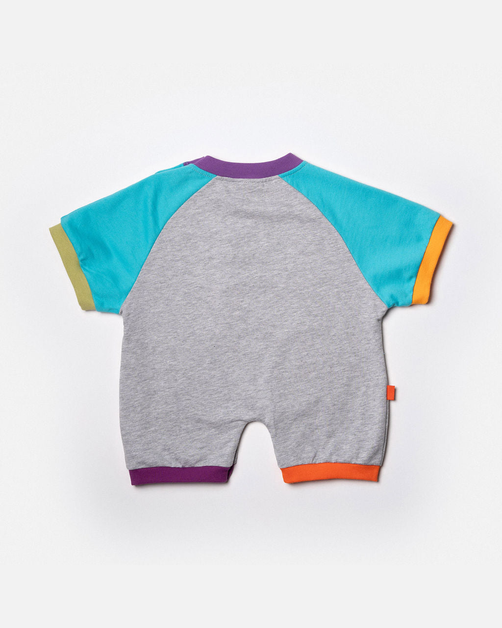Romper Aqua & Grey