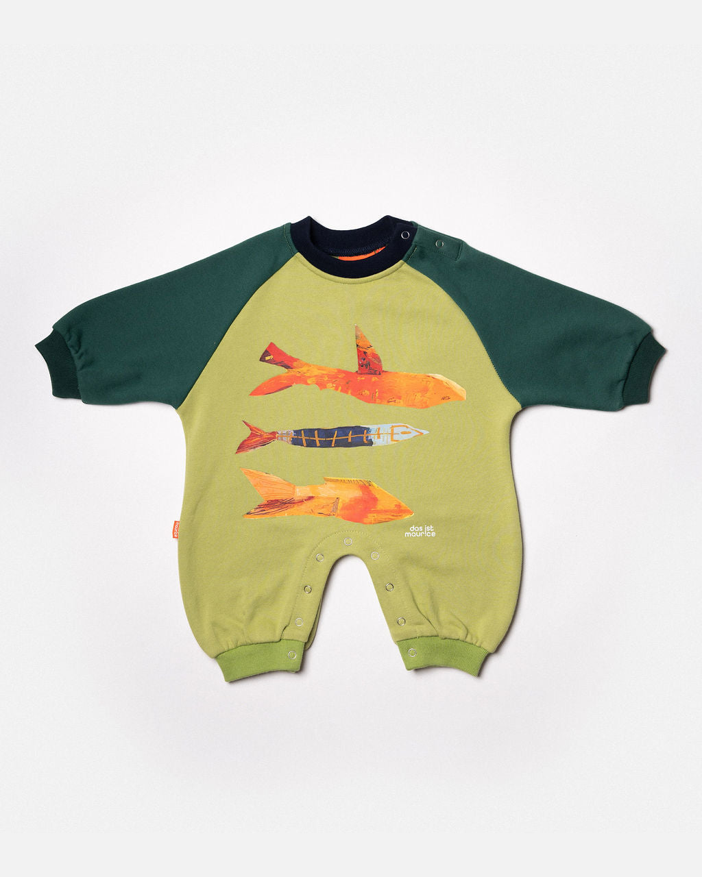 Romper Olive Green Fish