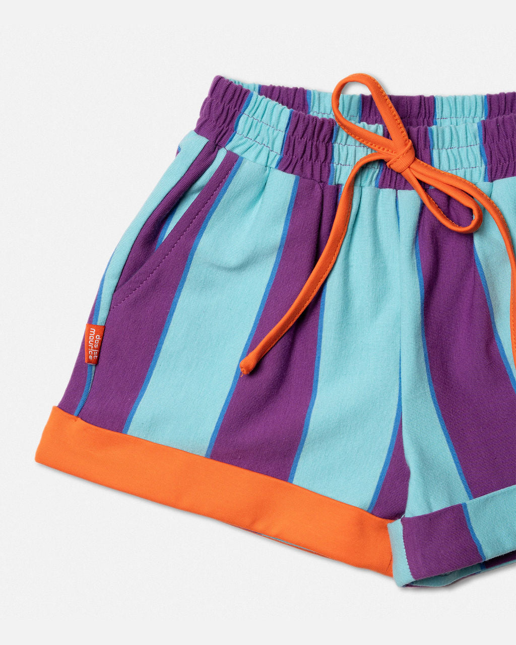 Shorts Purple & Aqua Stripes