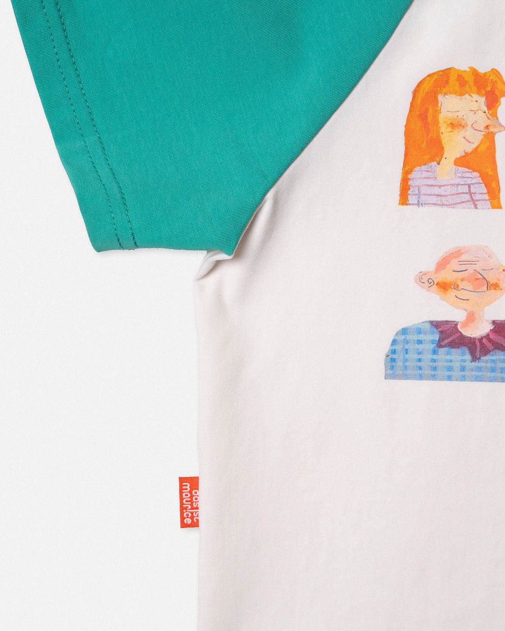 Raglan T-Shirt Aqua & White